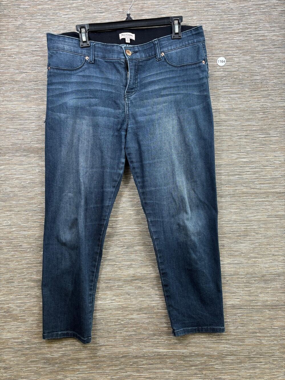 Juicy Couture Jeans Womens 12 Blue High Rise Skinny Stretch Denim Medium Wash